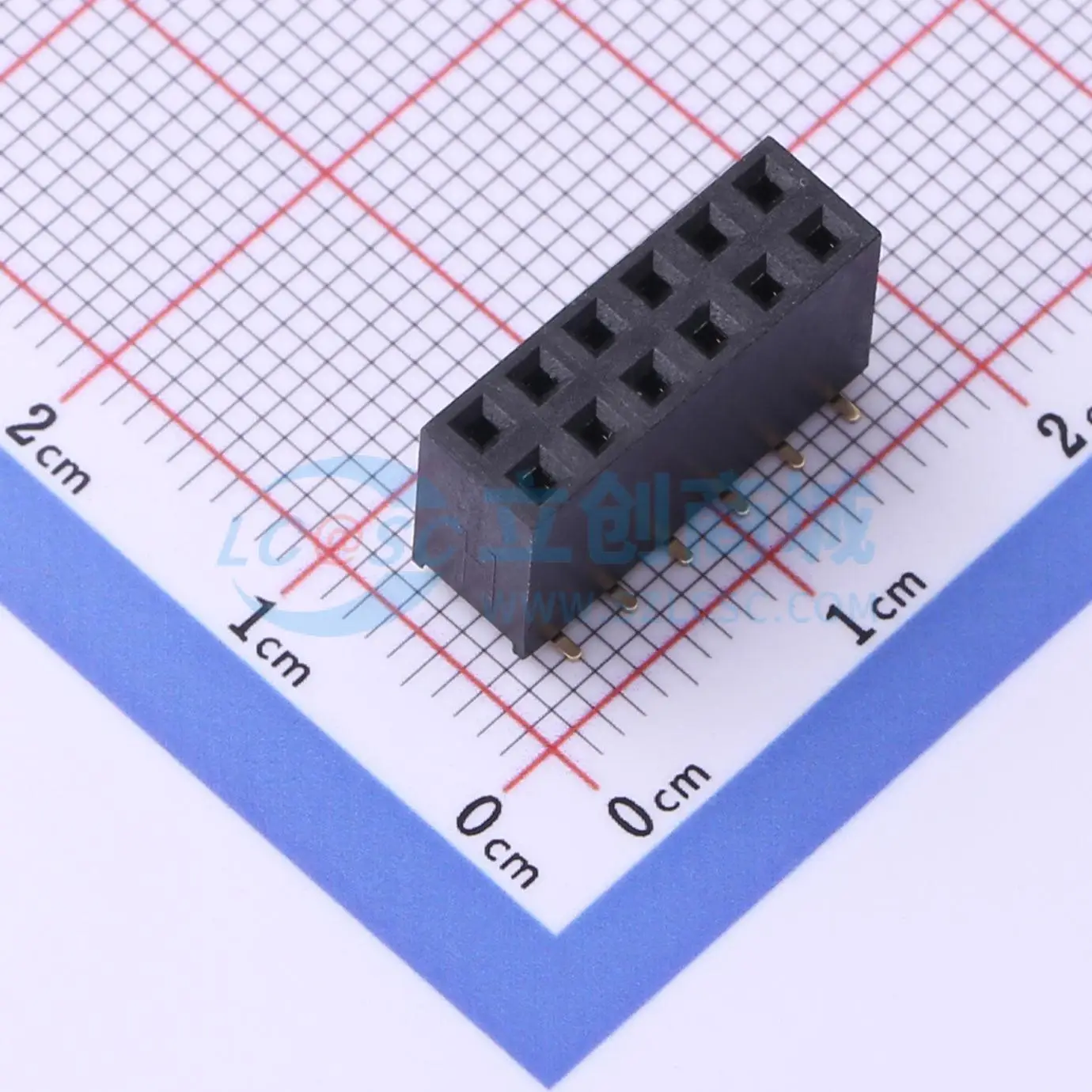 34pcs PM254-2-06-S-8.5 SMD P 2.54mm 2x6P 2.54mm Female Header Connector