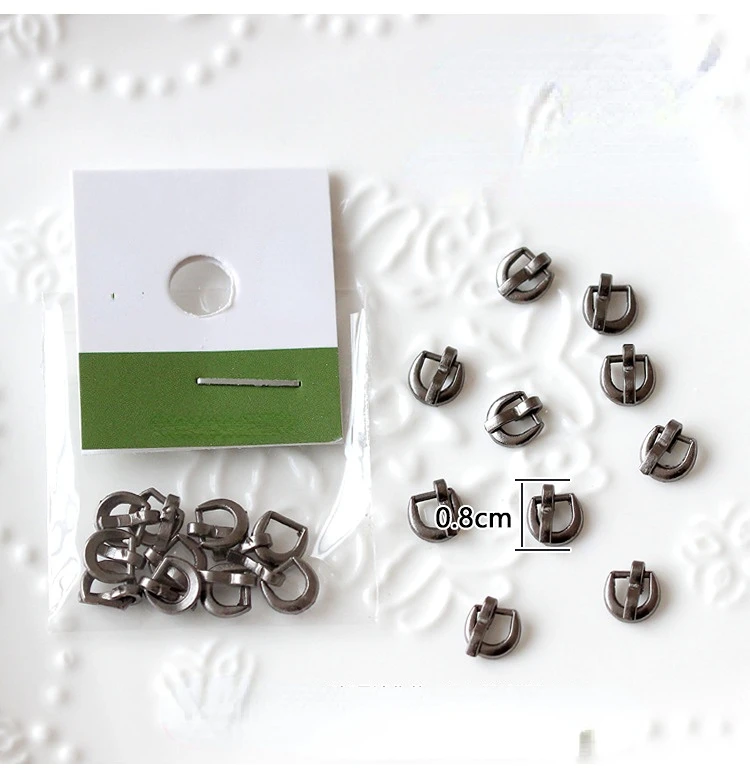 20pcs Mini Buttons for DIY Doll Clothes Bag Jeans Metal Buckles Handmade Clothing Scrapbooking Buttons Sewing