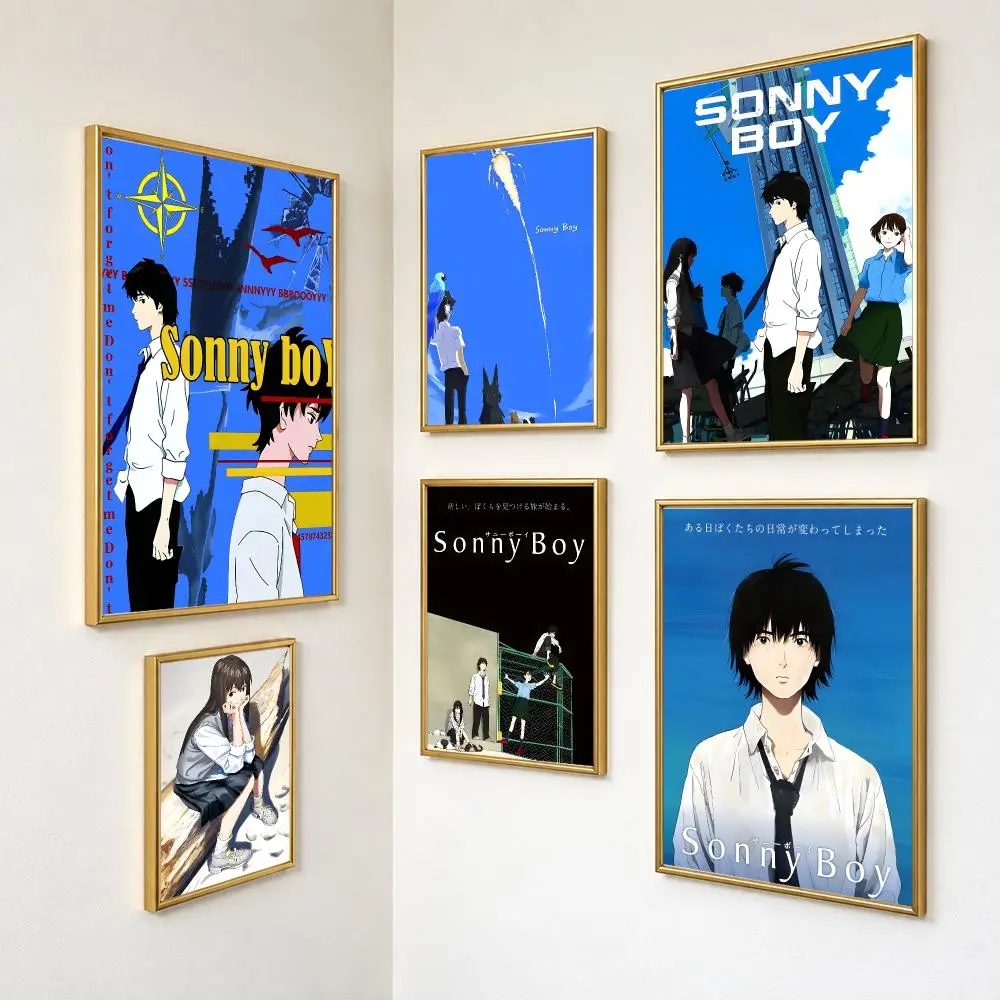 Abstract Philosophical Anime Sonny Boy Poster Wall Art For Bedroom Living Room Home Decor Holiday Birthday Gift