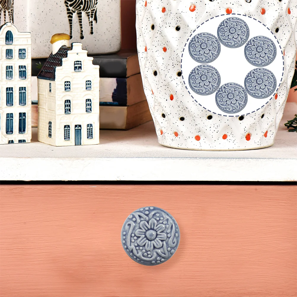 

10Pcs Cabinet Knobs Ceramic Drawer Pulls Modern Durable Furniture Handles for Kitchen Bathroom Home Door Drawer