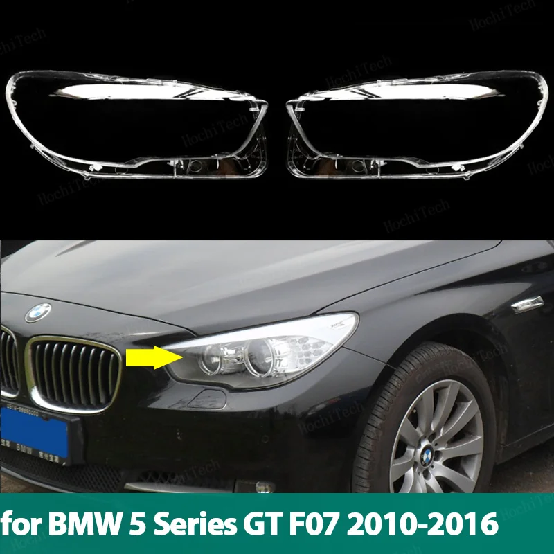 Car Headlamp Cover Headlight Lens Glass Cover Lampshade Bright Shell Lens Covers For BMW 5 Series GT 5GT F07 2010-2016 Lampcover