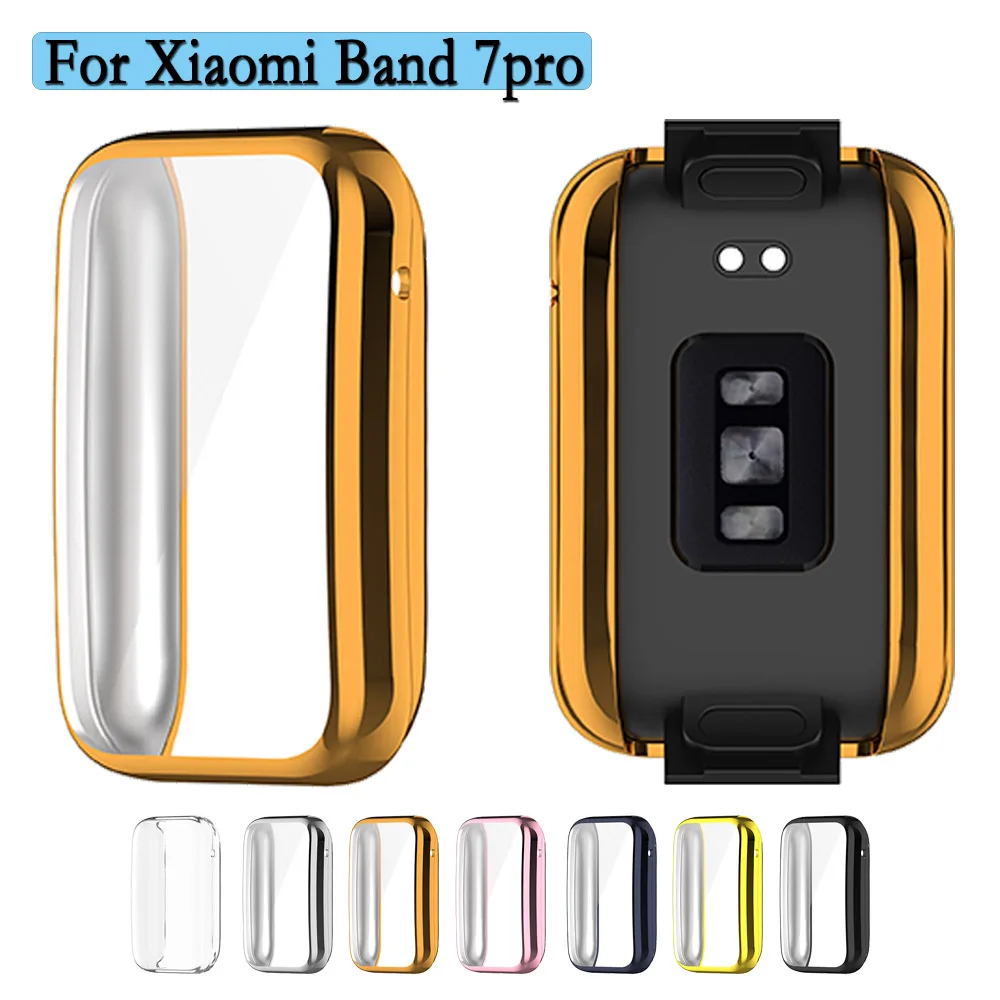 Capa TPU para Xiaomi Band 7Pro, Shell com protetor de tela, tela durável, Assista Proteção Suprimentos