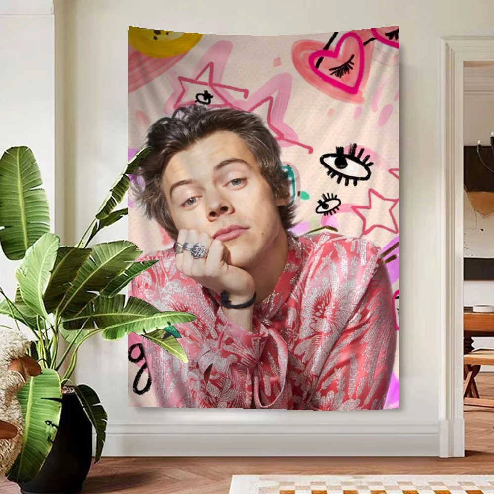 Singer H-Harry Music Styles Hanging Bohemian Tapestry Bohemian Wall Tapestries Mandala Kawaii Room Decor