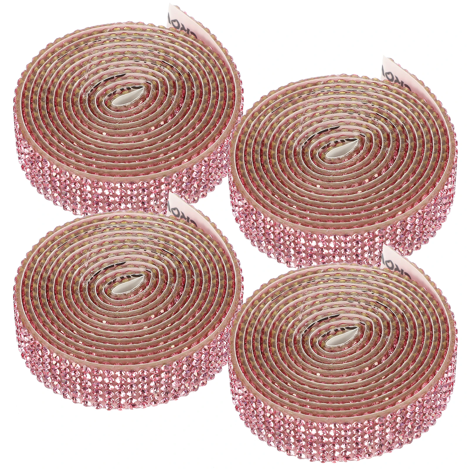 

4 Rolls Bridal Belt Patches Applique Adhesive Stickers Belt Dress Bridal Patches Garment Sash Decor Wedding Supply