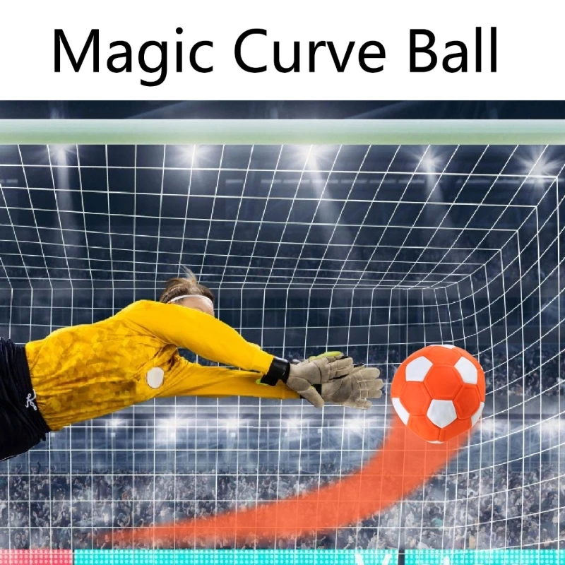 Curva desvia bola futebol brinquedo futebol curva bola futebol engraçado curvando bola x5qf