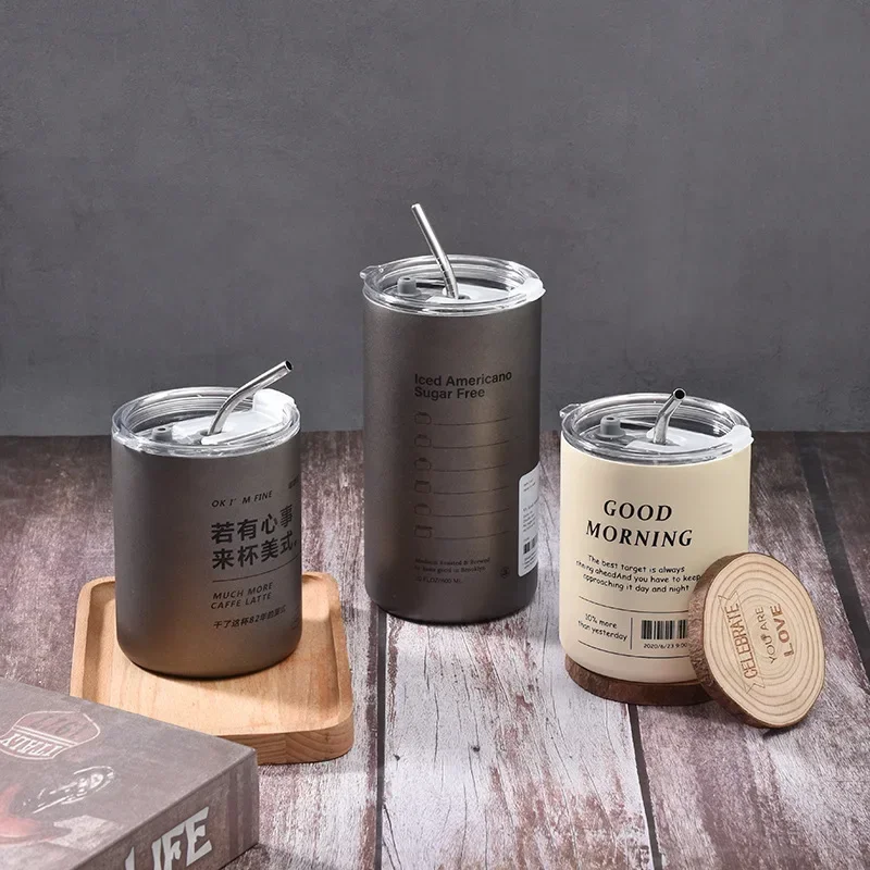 

350ml/600ml Thermal Insulation Bottle Coffee Mug Tourist Cup 304 Stainless Steel Travel Portable Vacuum Thermos Bottle