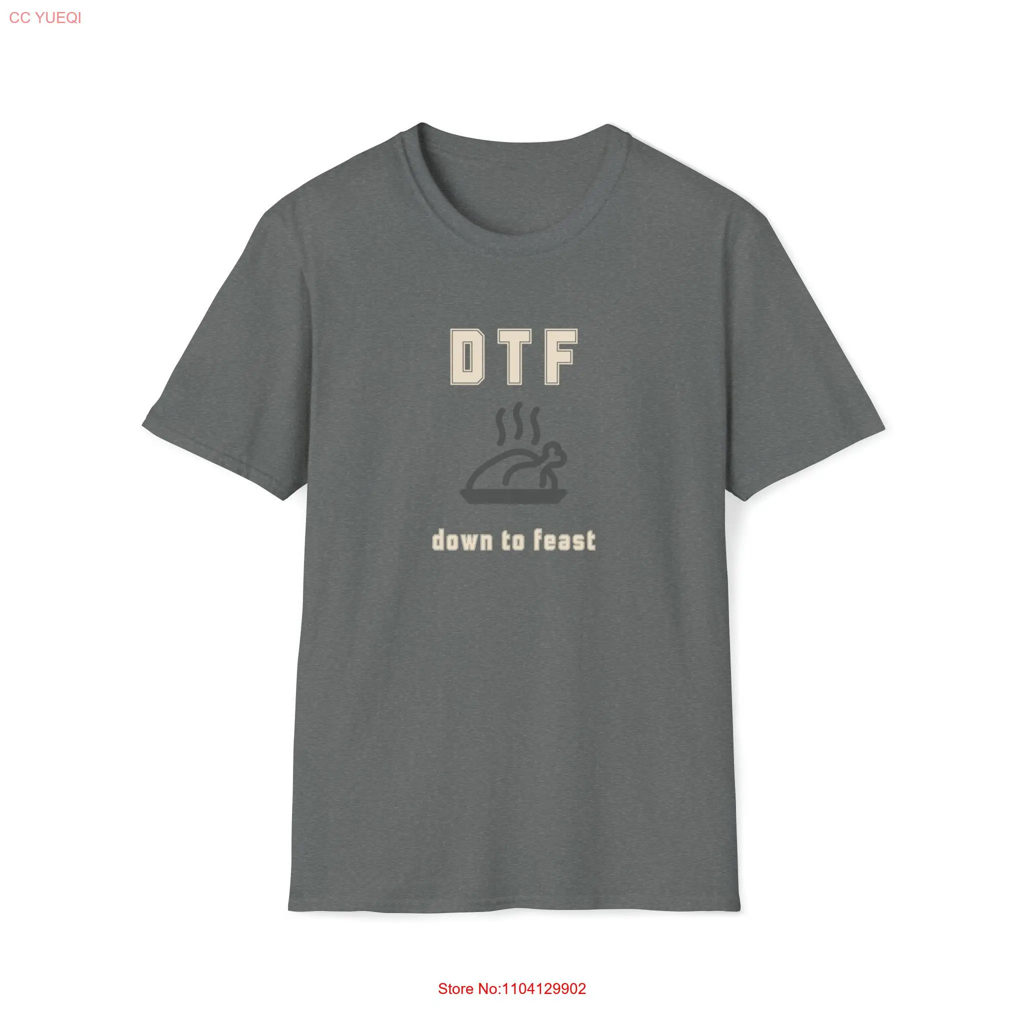 

DTF down to feast Thanksgiving T Shirt Art Deco Abstract Geometric Décor Venti Vinny Distressed Vintage