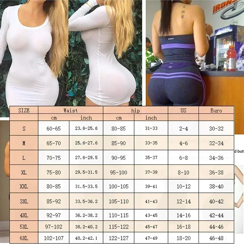 Dimmkof Sexy Butt Lifting Panties 6XL Tummy Control Body Shaper Thigh Bands Booty Lift Up Buttock Lifter Shapewear Panty Hollow