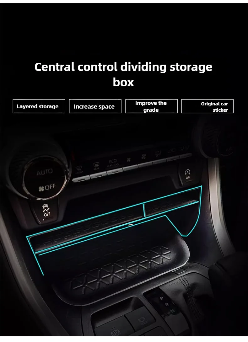 Für Toyota RAV4 XA50 2019 2020 2021 2022 2023 2024 2025 RAV 4 Hybrid Auto Armlehne Lagerung Box Auto Dashboard Kleinigkeiten aufräumen Tablett – Detail 9