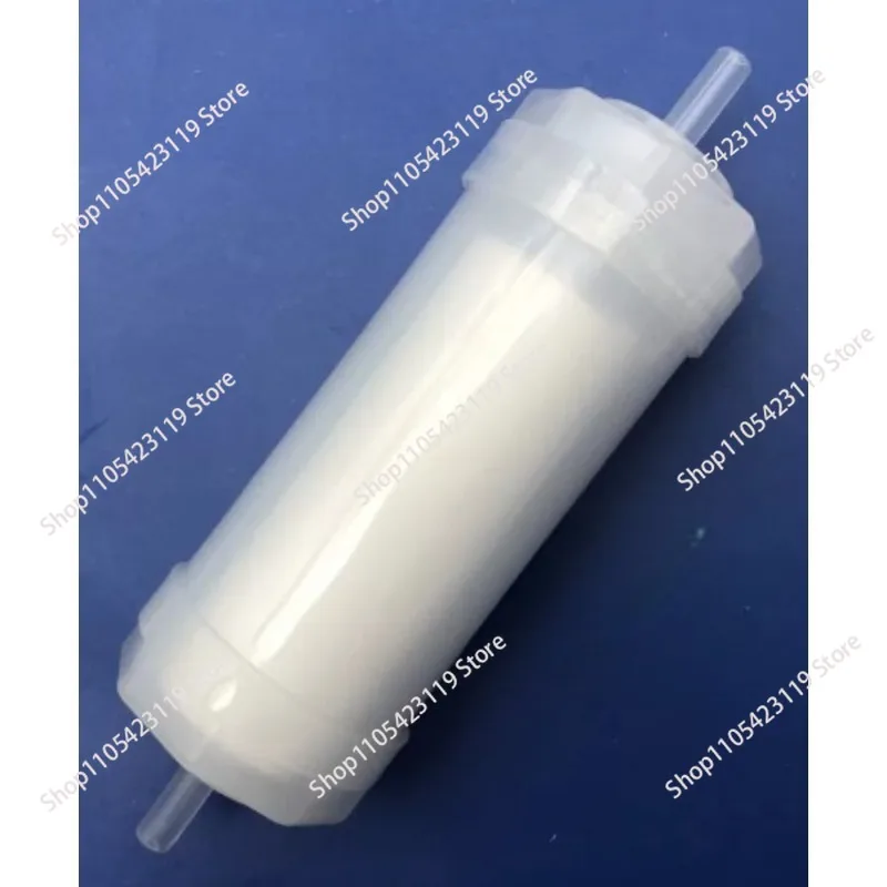 1pcs Cylinder type online filter straight mouth fast interface 1/4 head transparent shell white core high precision 0.8U