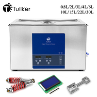 Tullker 0.8L 6L 10L 30L 38L Digital Ultrasonic Cleaner Bath Injector DPF Jewelry Metal Carburetor Ultrasound Cleaner Degreasing