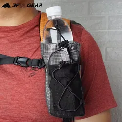 3F UL GEAR UHWMPE Backpack Shoulder Strap Water Bottle Bag Ultralight Camping Hiking Backpack Water Bottle External Mounting Bag