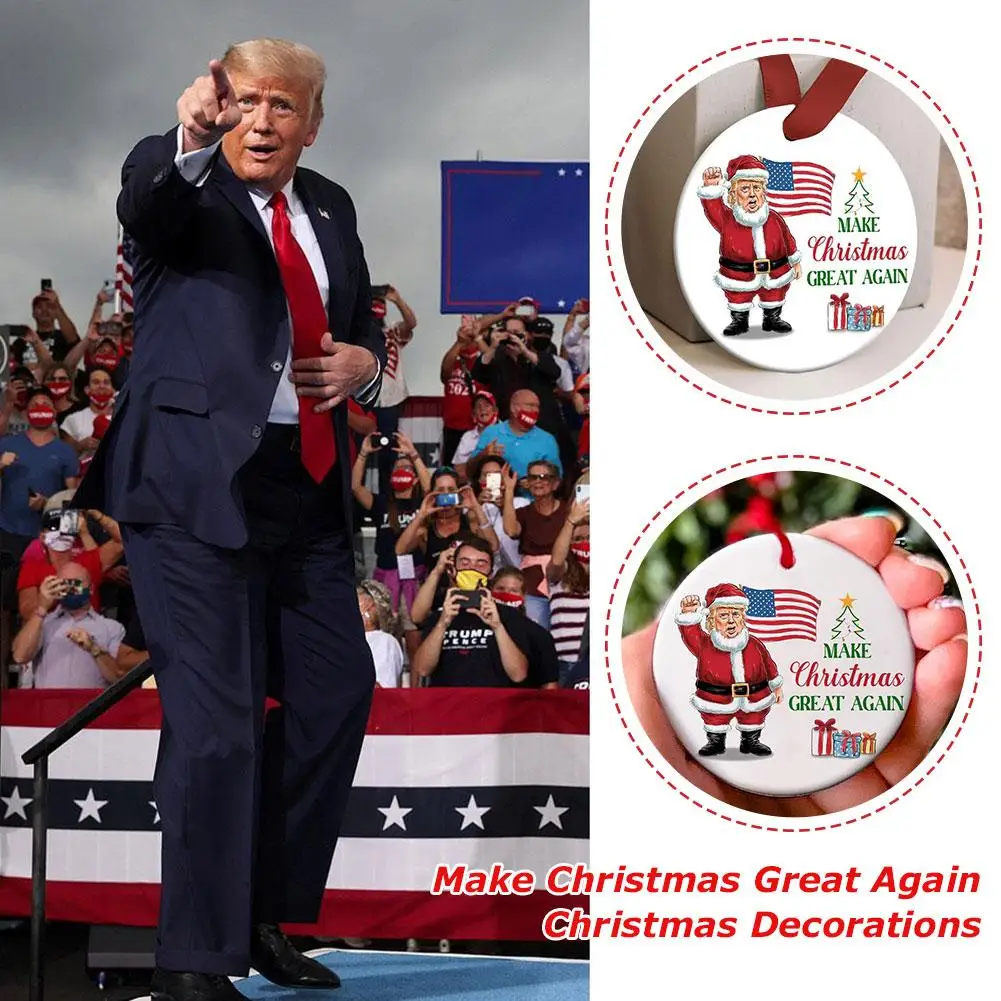 Make Great Again Christmas Ornament, You Missed Ornaments, Funny Santa Claus 2024 Ornament, Gifts For Supporter Q7l5