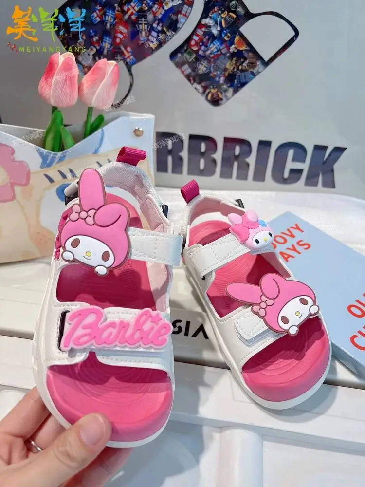 Melody cartoon all size Princess Sandals Women's 2024 New Children's Summer Sports Beach Girls kids shoes Children