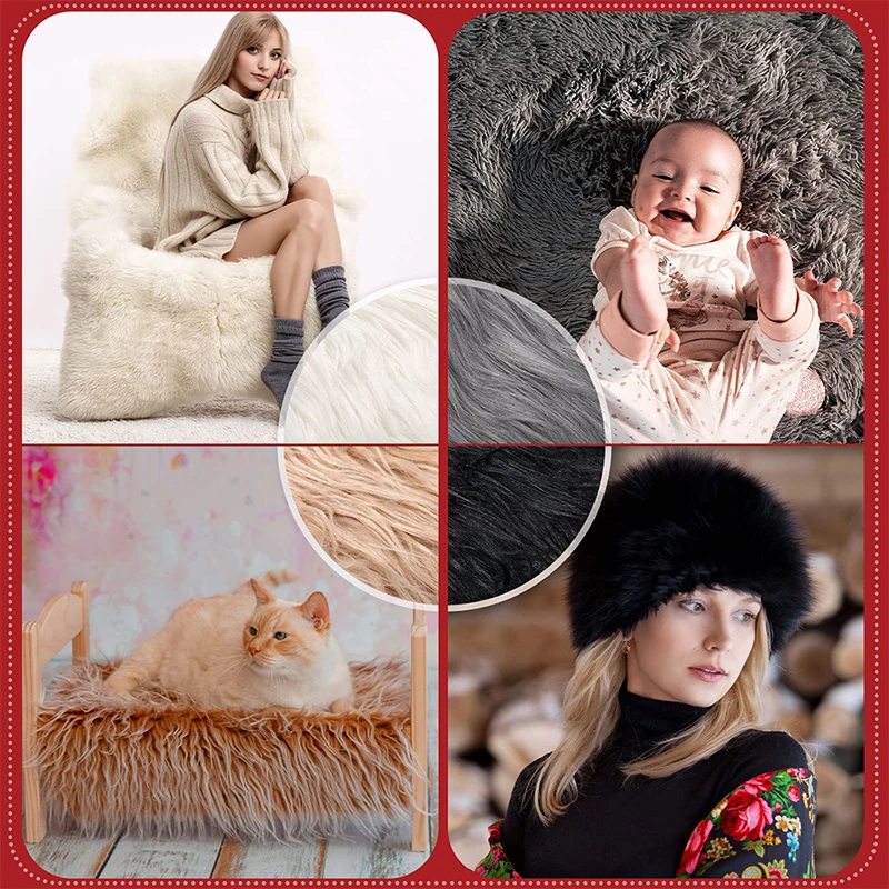 Faux Raccoon ขนสัตว์ริบบิ้นเทป DIY เย็บเสื้อผ้า Fluffy Trim ตัดผ้าตกแต่งบ้านเย็บเครื่องแต่งกายคอหมวก