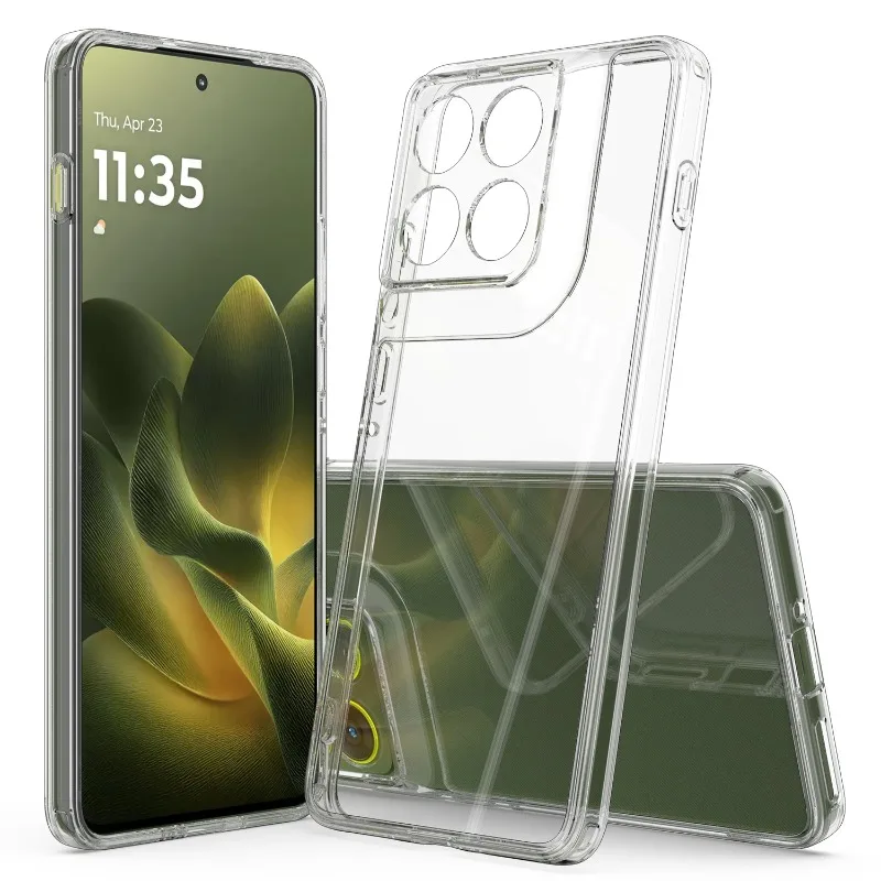 Acryl Transparente Harte PC Stoßfeste Hülle Für Moto Edge 70 60 Neo Klare Weiche TPU Stoßfänger Schutzhülle Für Moto X70 Air