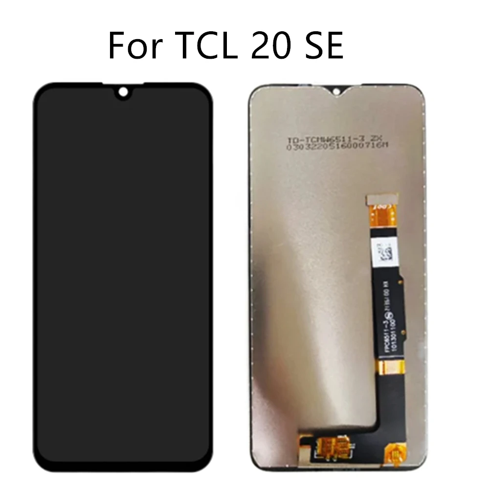 Layar LCD untuk TCL 20 SE LCD T671H T671F, rakitan Digitizer layar sentuh pengganti untuk TCL 20 SE LCD T671E 100% baru