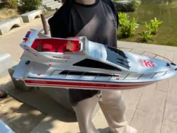 Super large remote control yacht 2.4G remote control ship model driven by two motors 70CM (27.5 inches) large hull outdoor lakes