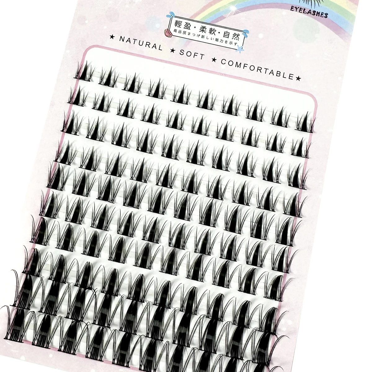 Nieuwe 8-16mm Fairy Lash Clusters Manga Wimper Clusters WideSpan DIY Wimpers Wetlook Spiky Piekerige Individuele wimpers