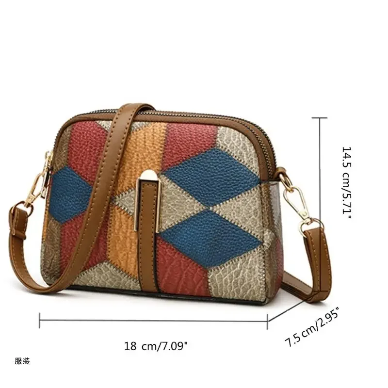 D0UD Versatile Multicolor Shoulder Bag PU Satchel Suitable for Daily Use and More