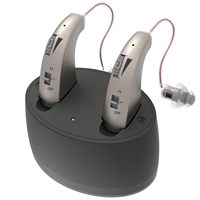 Wireless rechargeable hearing aids for seniors with noise reduction and magnetic charging case, advanced digital hearing aids