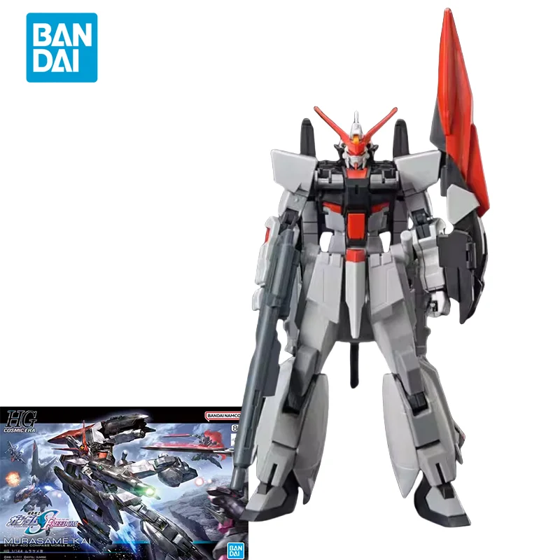 Bandai Original GUNDAM Anime Model HGCE 1/144 MURASAME KAI Action Figure Assembly Model Toys Collectible Gifts for Children