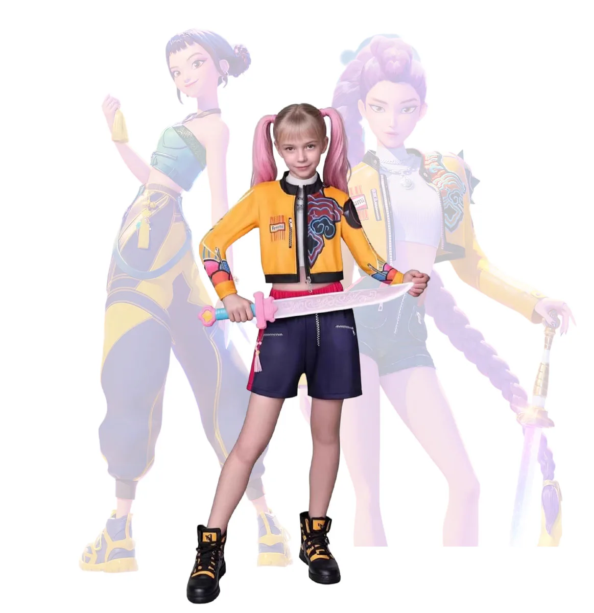 

Movie K-Pop Girls Costume Cosplay Costume Favorite Stage Performance Clothes Animated Movie Dress Up 3D Printed Pattern