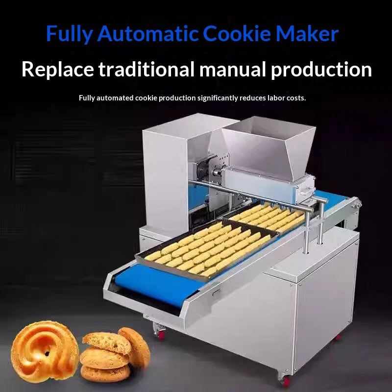 Automatic Biscuit Cookie Forming Machine Commercial Stainless Steel Cookie Making Machine for Bakery Use with CE Customized
