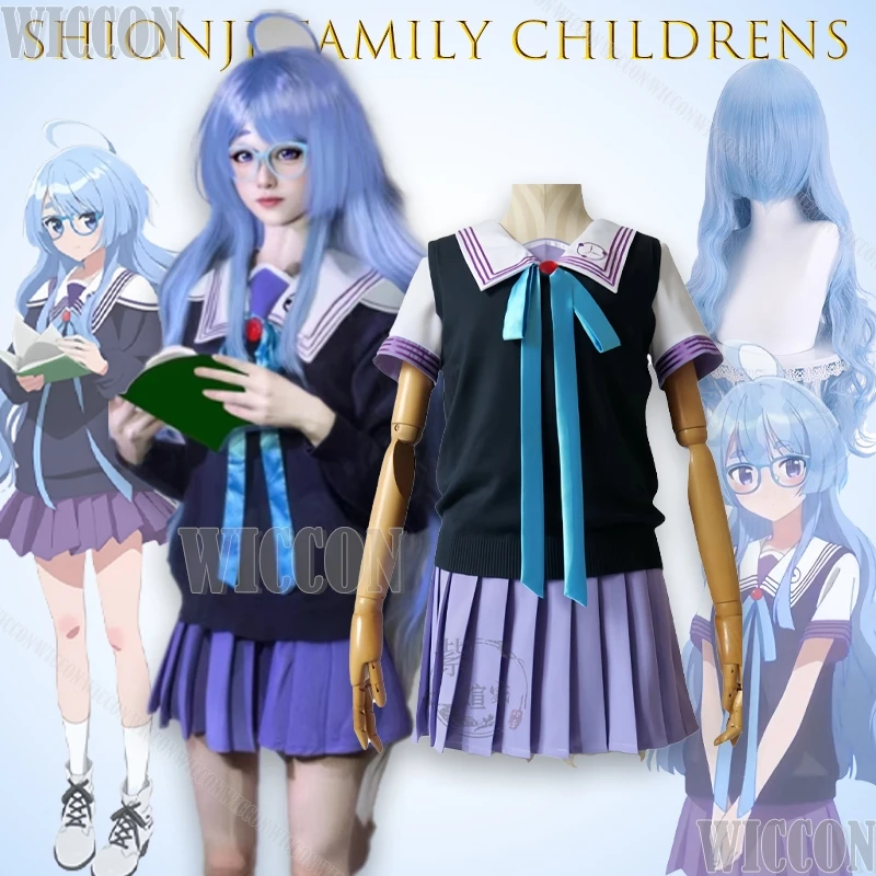 

Shionji Family Childrens Seiha Cosplay School Uniform JK Summer Anime Outfit Halloween Christmas Carnival Japanese School Dress