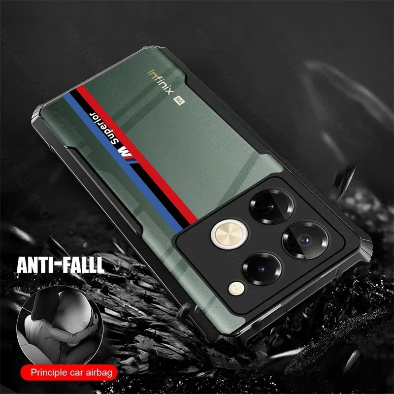 Transparent Phone Case For Infinix Note 40 30 30i 12 10 8i 8 7 Pro 30 Vip Shock Fall Prevention Acrylic Case Superior