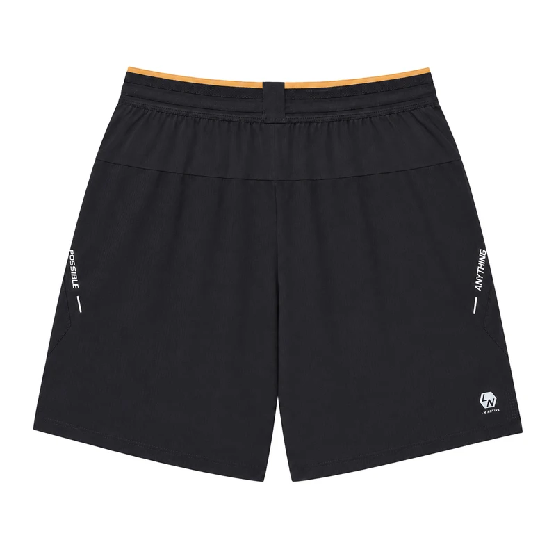 Li-Ning Men's Soccer Shorts 82%Polyester 18%Elastane Loose Fit Breathable LiNing Football Sports Bottoms AKSW653