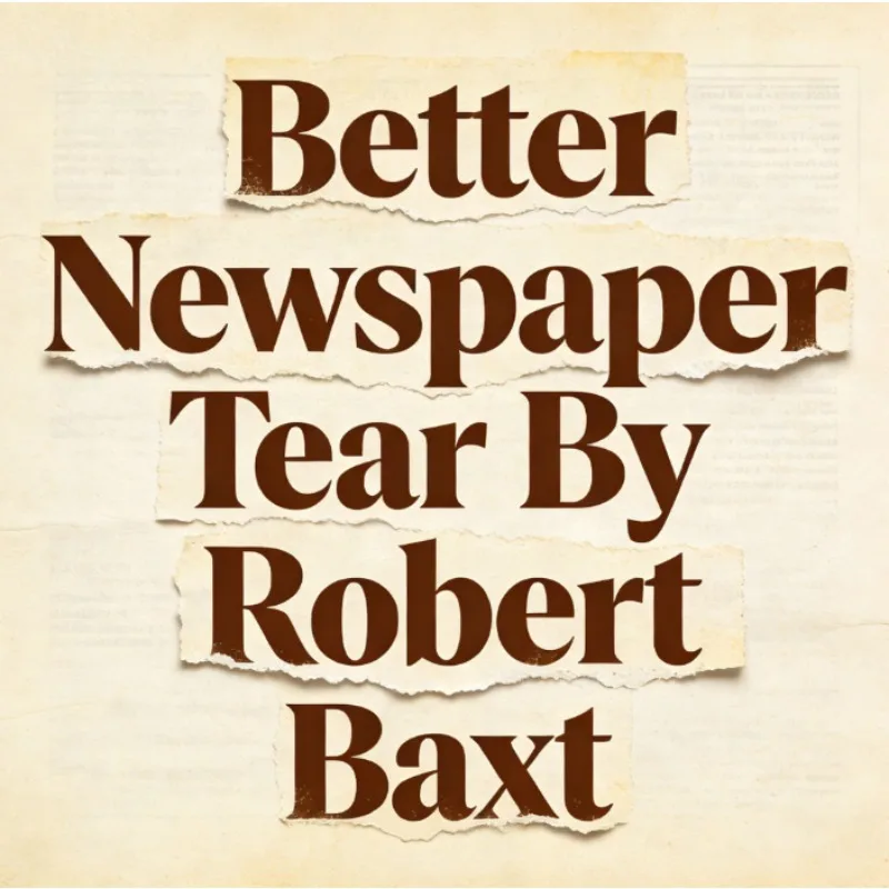 Professionele krant scheur goocheltruc close-up magische rekwisieten, gemakkelijk uit te voeren geweldige illusie magische gimmick tool, leuk feestspeelgoed