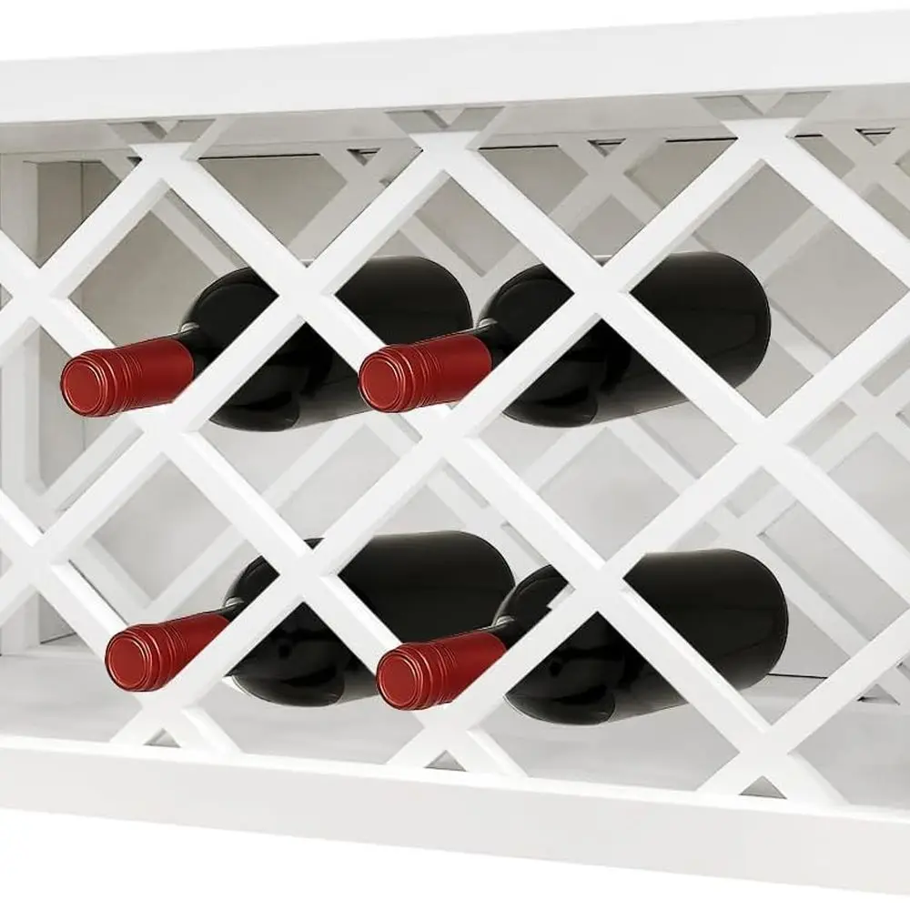 

Wall Cabinet, Upper Cabinet, RTA Cabinets, Wall Wine Rack Cabinet, Wine Holder, White Shaker, Solid Wood, Plywood, Unassemble (W