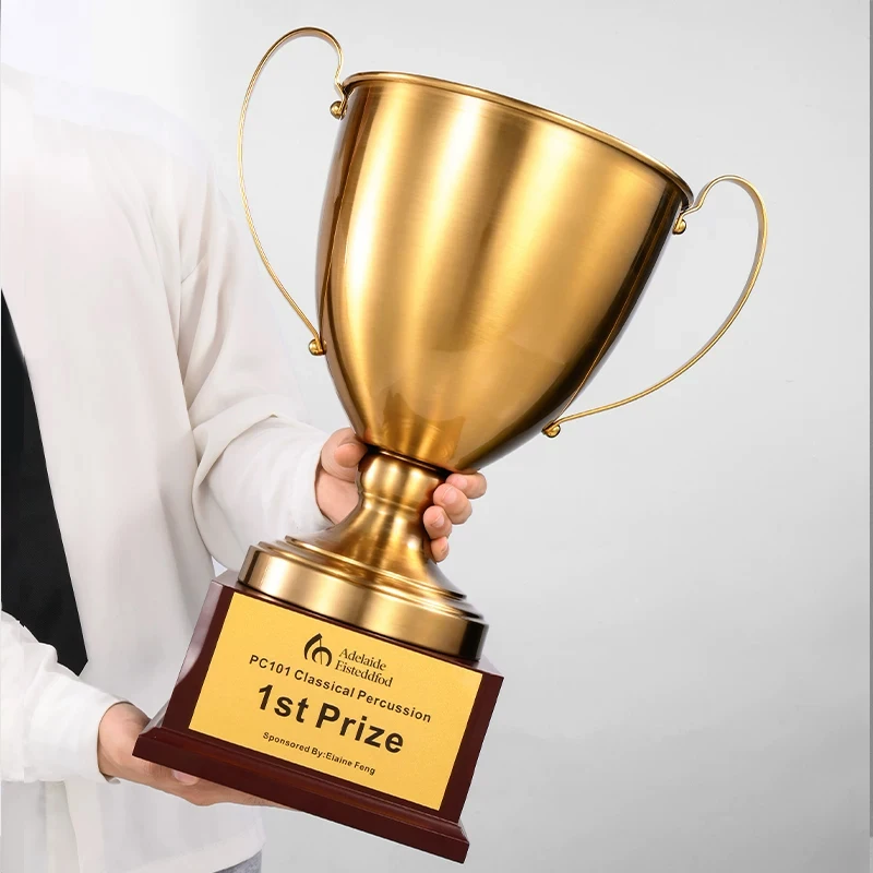 Customizable Large Metal Trophy Award Creative Champion Employee Recognition Team Competition Commemorative Customization