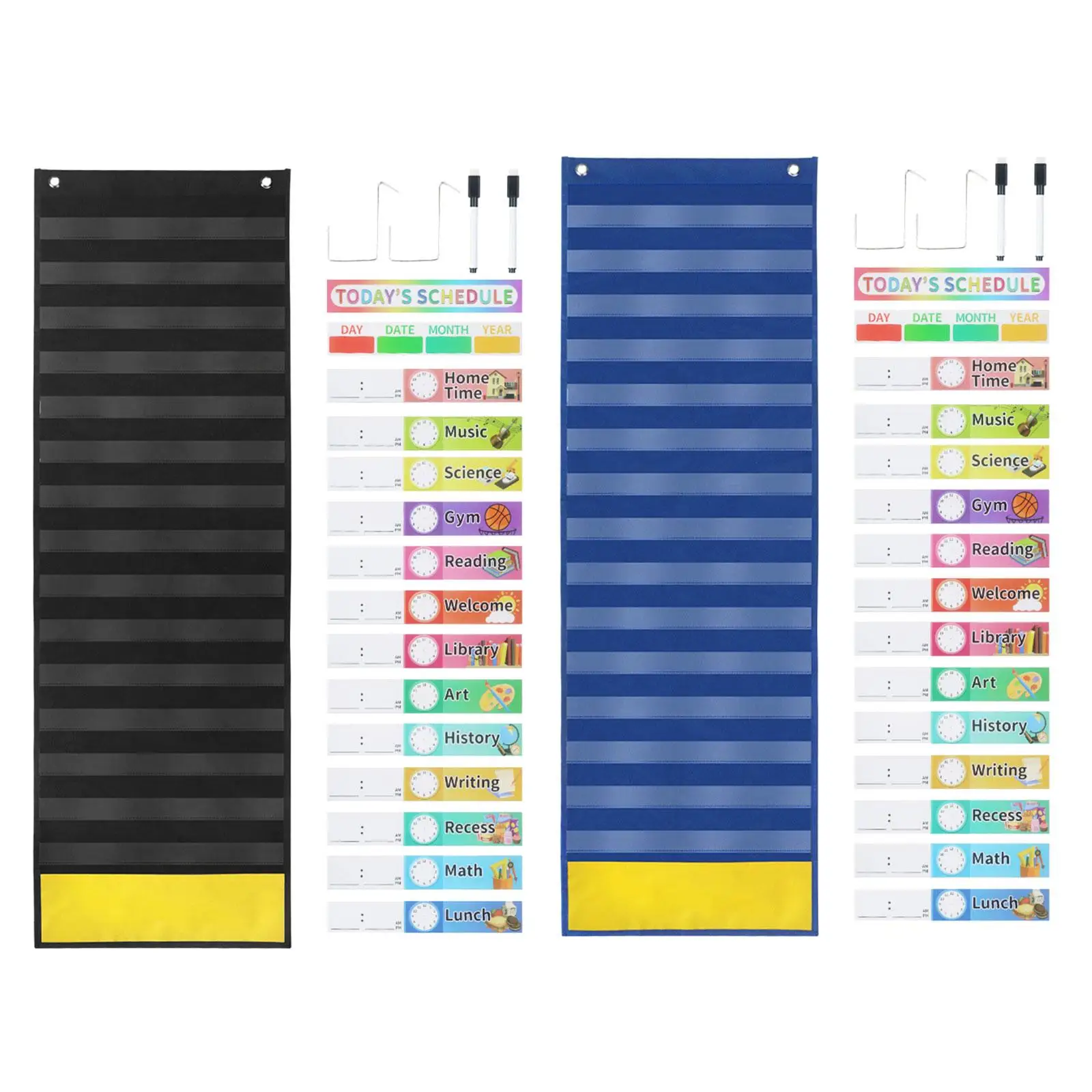 

Schedule Pocket Chart Attractive Scheduling Planner for Home Activity Office