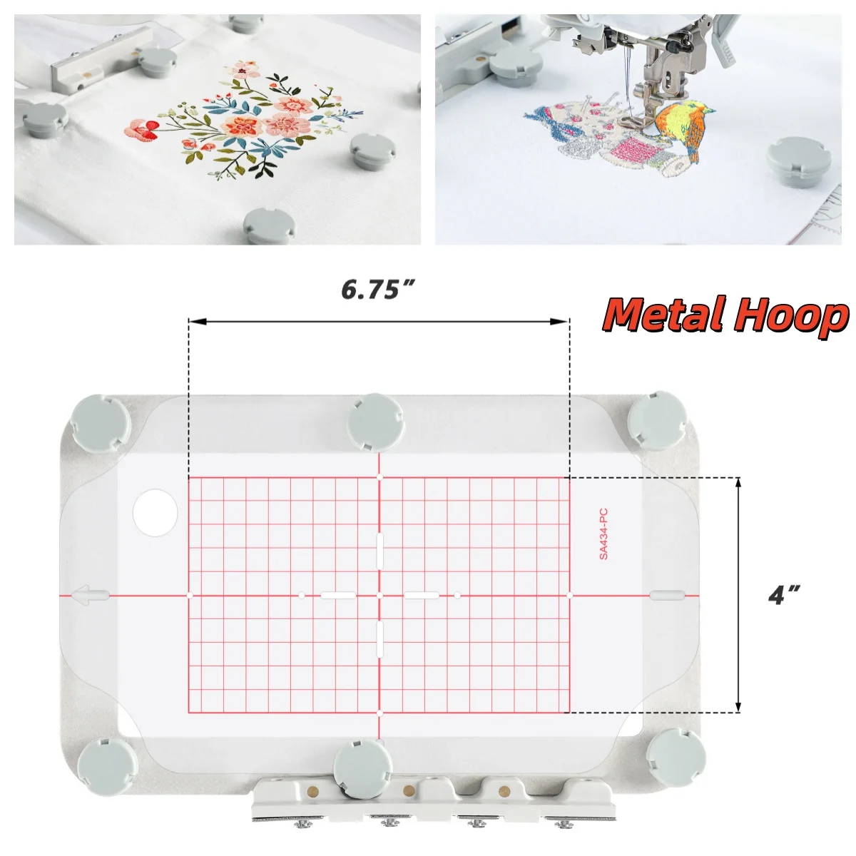 

Магнитный металлический пяльцевой станок для вышивки, совместимый с Brother SE700, SE600, PE545, PE550D, Innov-is 1850D и другими моделями вышивальных машин