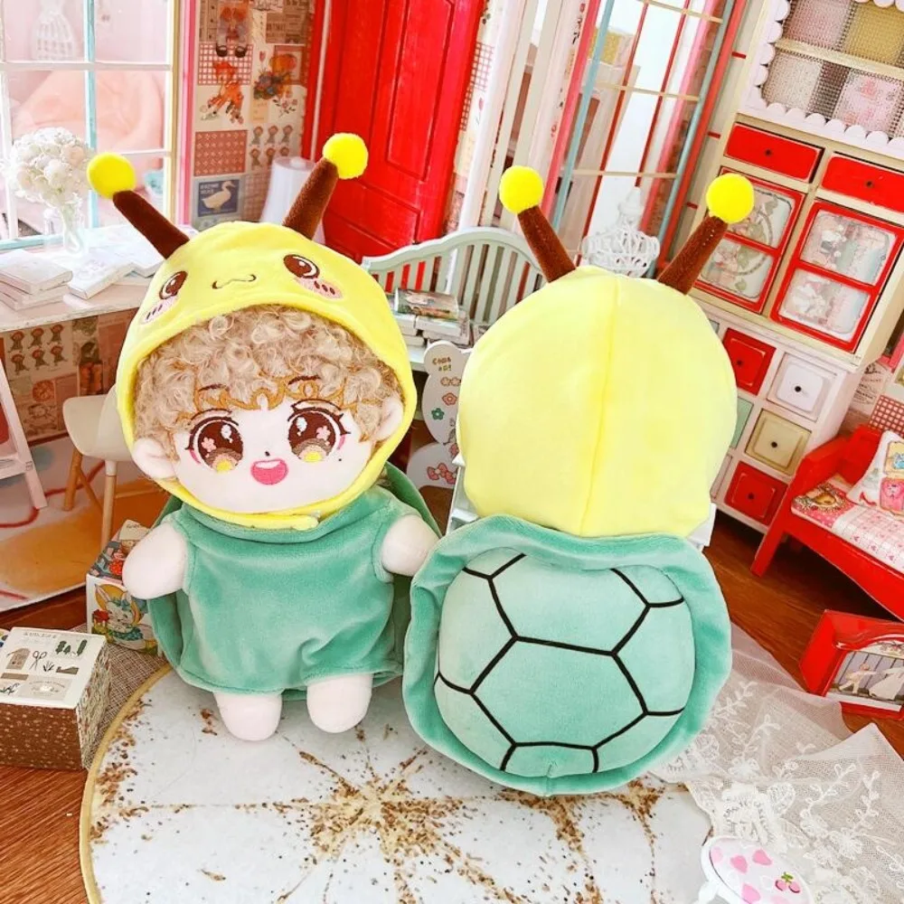 Turtle Shell Cotton Doll Clothes Set Bee Headcover Kawaii Cotton Doll Plush Suit Cute Dress Up Plush Dolls Clothes