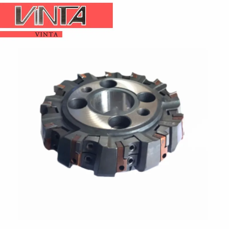 Indexable Face Step Milling Cutter Discs 75 Degree JTMA125-500 Stratified Cutting Cutter Discs Step Cutter Discs