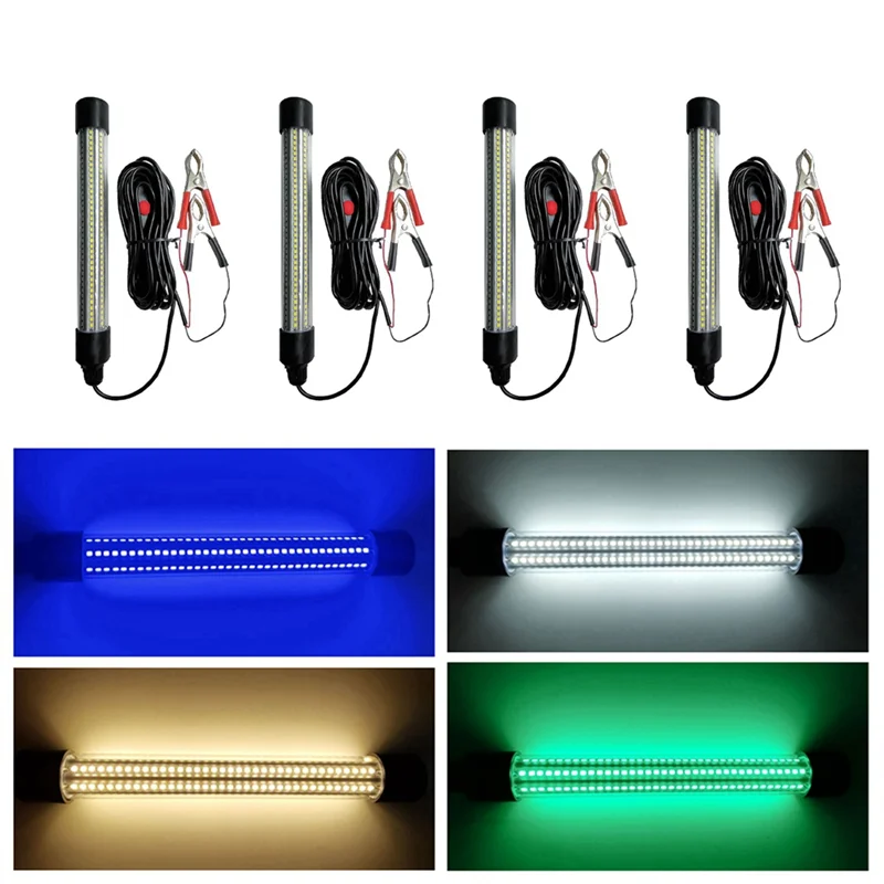 

ABJO-12V 24V Рыболовный фонарь 20W Высокомощный светодиодный светильник для подводной рыбалки IP68 Водонепроницаемый светильник для морской рыбалки Белый свет