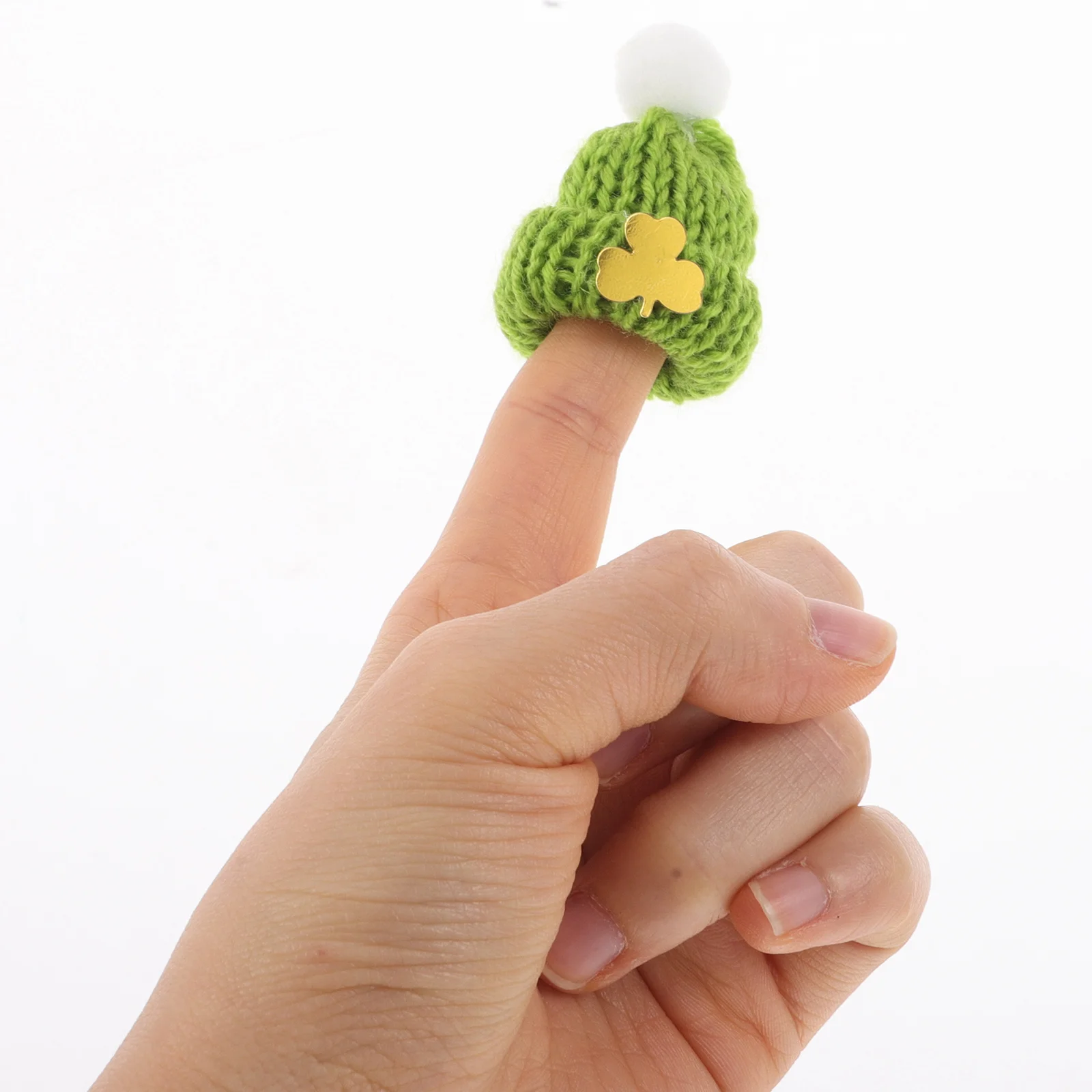 

20 Pcs Mini Duck Hat Irish Costume Bow Tie Hats for Women Green Christmas Knit Man
