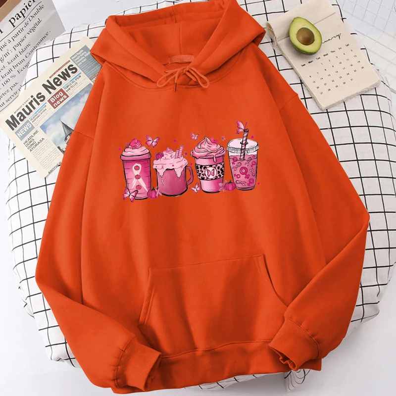 

(Premium Hoodie)New Fashion Women Men Casual Tops Funny Breast Cancer Printed Long Sleeve Solid Color Loose Tops Hoodies Coat