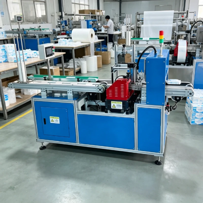 Customized Semi Automatic Wet Wipe Making Machinery Production Line Automatic Baby Wipes Stickers Cover Lid Machine