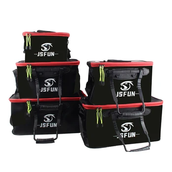 Visemmer Opvouwbare verdikking Levende visemmer zonder zuurstofpomp Draagbare EVA-watertank Outdoor Vissen Live Fish Box