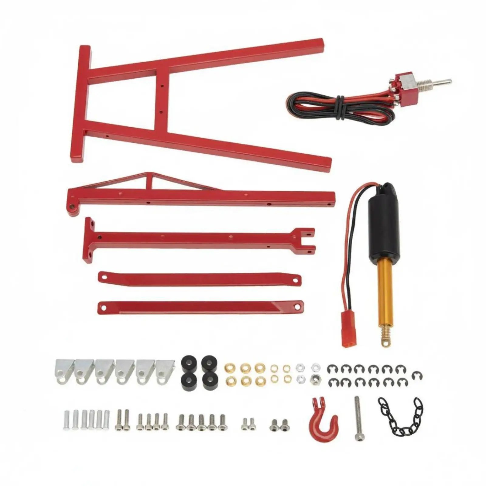 1/10 Scale Garage Set Model Car Hoist Low-Noise Model Car Jack for Workshop