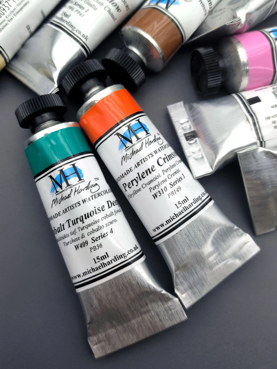 Imported Michael Harding Artist Watercolor Paint Tube 15ml Transparent Watercolor Professional Beginner Art Supplies from the UK