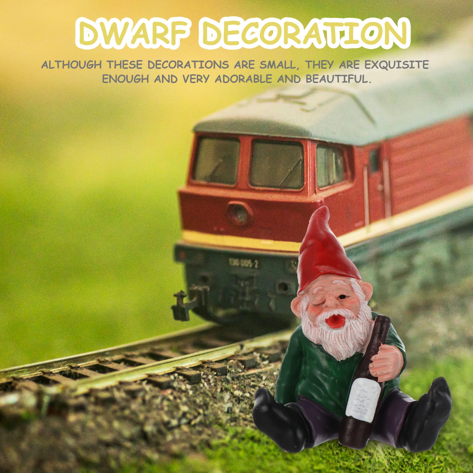 1 قطعة تمثال جنوم الحرفية الراتنج لطيف حديقة الديكور في الهواء الطلق ساحة ديكور جميل مضحك هدية للمنزل عطلة الزفاف