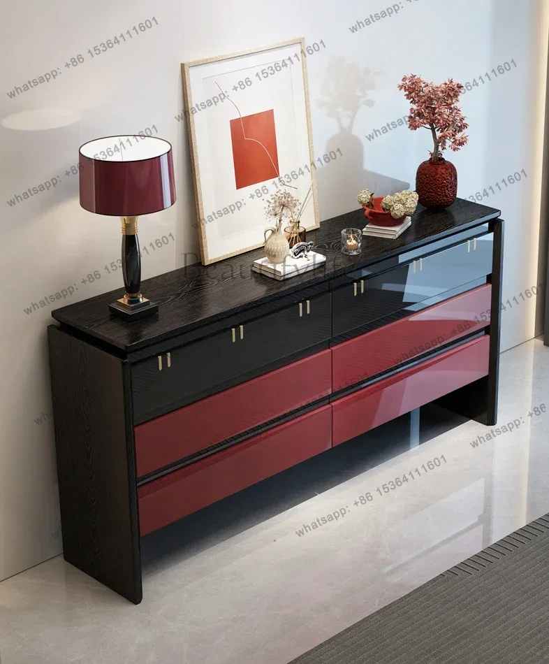 

Entrance chest villa living room high-end, modern simple master bedroom bedside locker