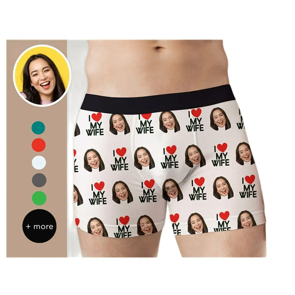 Calzoncillos Bóxer personalizados, Regalo para marido/novio, aniversario, regalo de San Valentín, regalo de Navidad, regalo del Día del Padre
