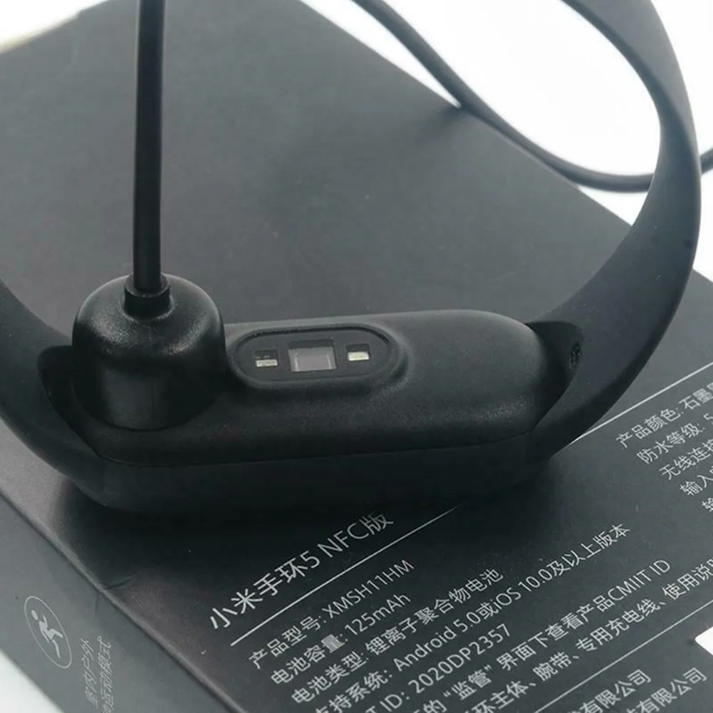 Carregador de Cabo Magnético para Xiaomi Mi Smart Band, Substituição Linha USB, Carregamento USB Portátil, Mi Band 6 Cabo, Preto