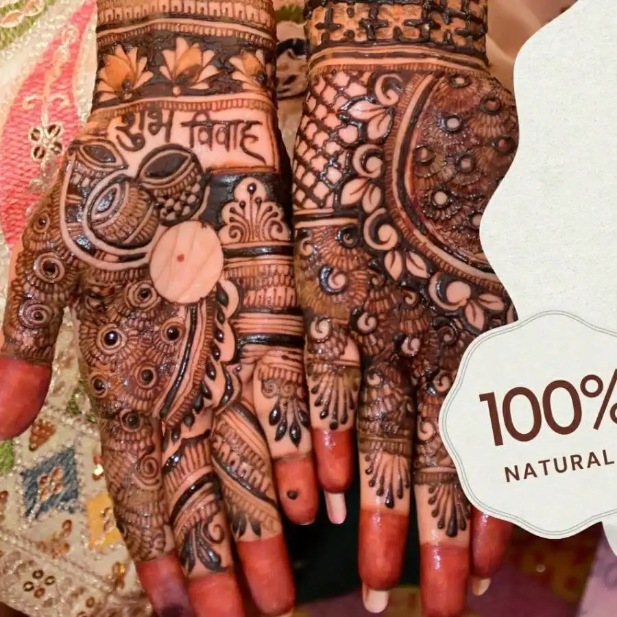 1/3 Uds. Crema de henna marrón orgánica natural pura, crema de tatuaje de henna marrón, tatuaje temporal, crema de tatuaje de henna semipermanente